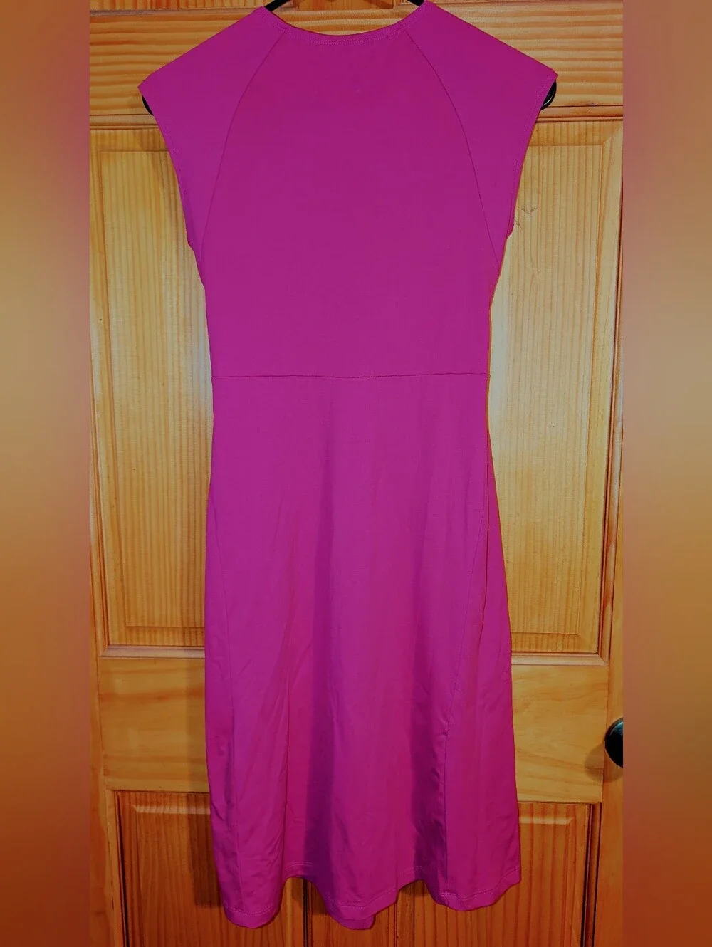 Patagonia Fuschia Twist-Front V-neck Midi Dress Size XS